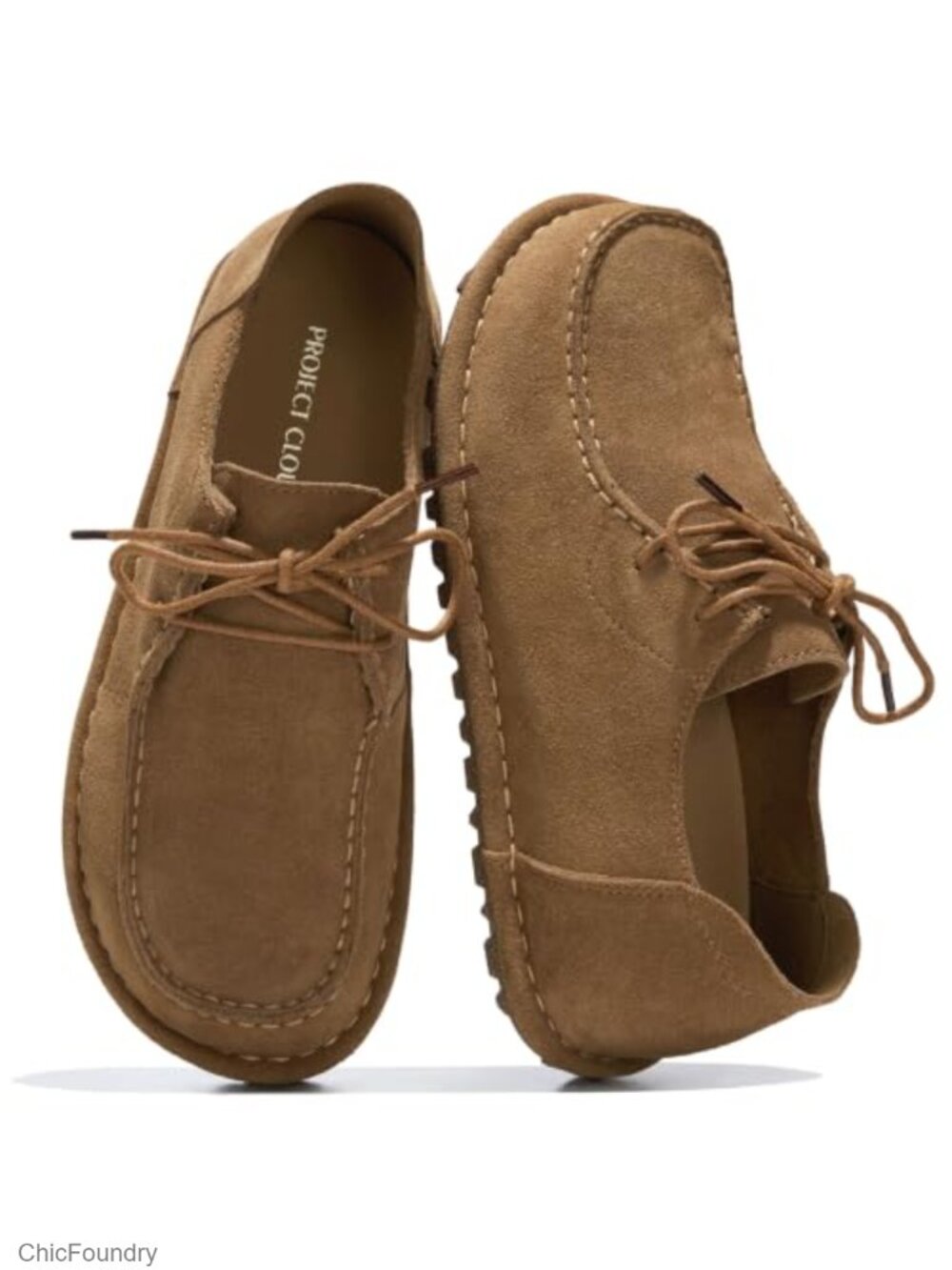 Genuine Leather Mocc for Women, Non-Slip Slip-Ons